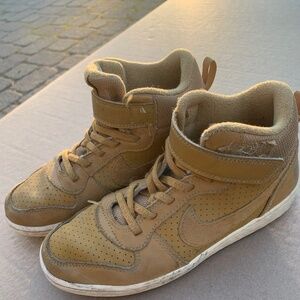 boys nike hightop youth 2.5 slip on velcro shoes